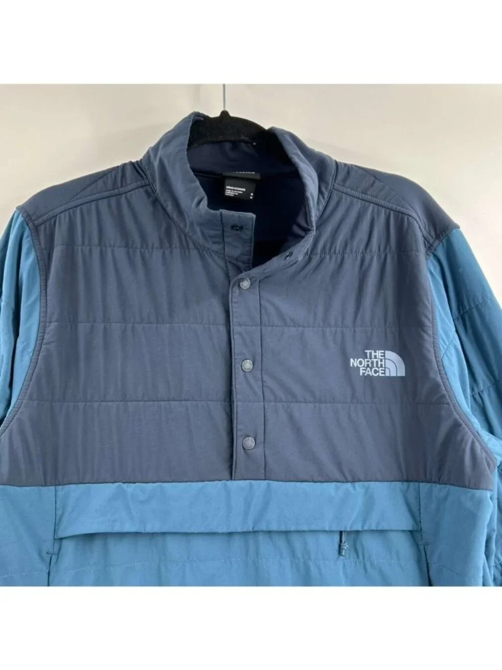 The North Face Mountain Sweatshirt 3.0 Anorak Jacket Men's Medium Blue Quilted